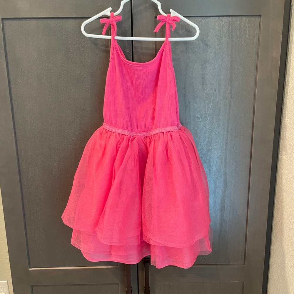 H&M Pink tulle girls Casual Dress size 4-6